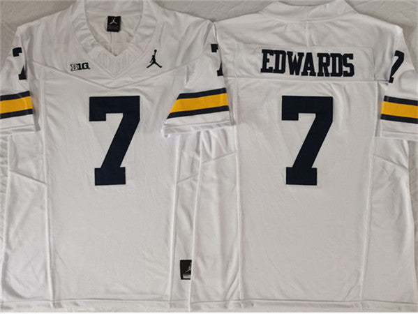 Donovan Edwards Michigan Wolverines white FUSE jersey