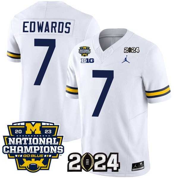Donovan Edwards Michigan Wolverines white FUSE jersey