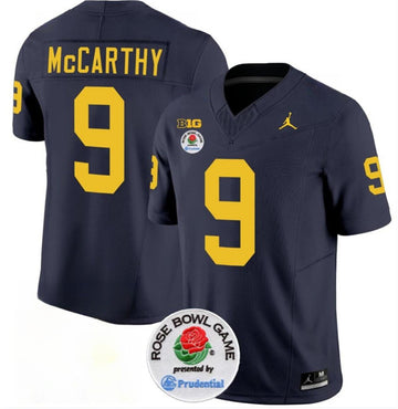 JJ McCarthy Michigan Wolverines navy FUSE jersey