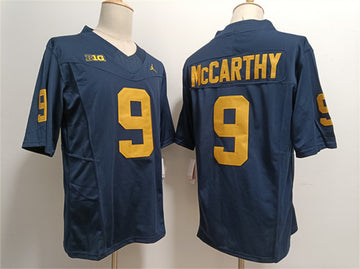 JJ McCarthy Michigan Wolverines navy FUSE jersey