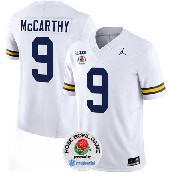 JJ McCarthy Michigan Wolverines white FUSE jersey