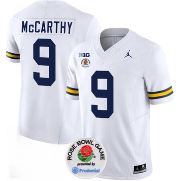 JJ McCarthy Michigan Wolverines white FUSE jersey