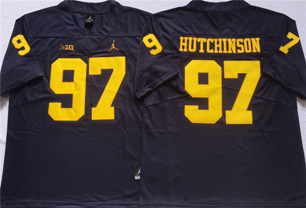 HUTCHINSON Michigan Wolverines blue jersey