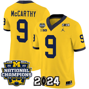 Custom Michigan Wolverines yellow FUSE jersey