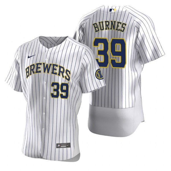 Corbin Burnes Milwaukee Brewers white jersey