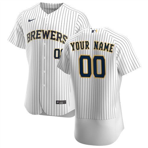 Custom Milwaukee Brewers Authentic jersey
