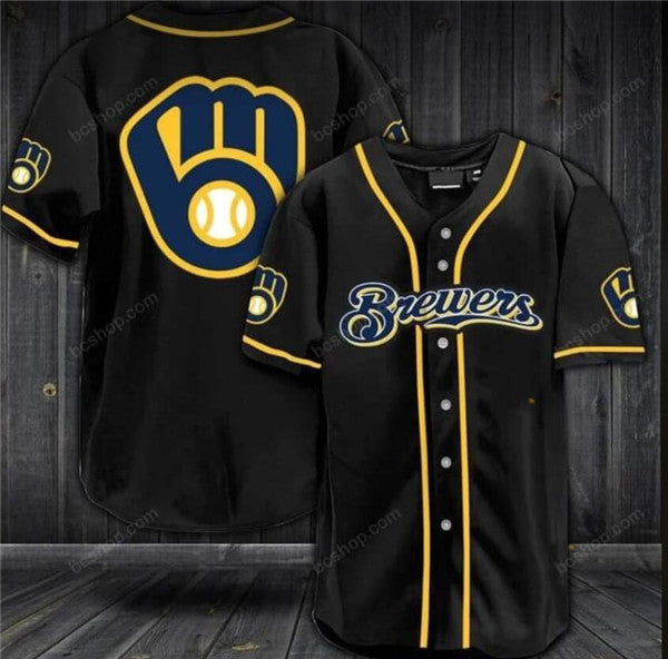 Milwaukee Brewers black jersey