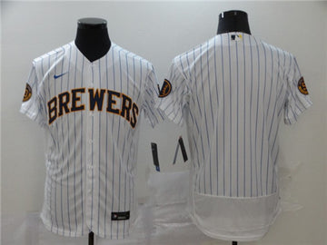 Custom Milwaukee Brewers white jersey