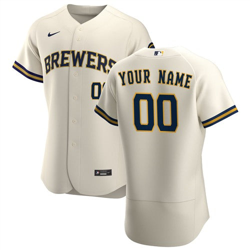 Custom Milwaukee Brewers Authentic jersey