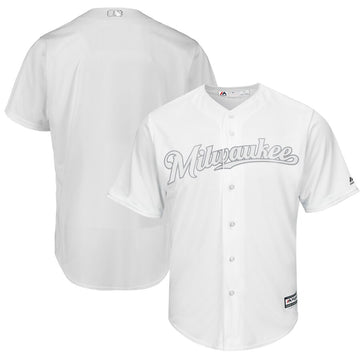 Majestic Milwaukee Brewers white jersey