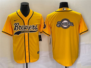 Milwaukee Brewers yellow jersey