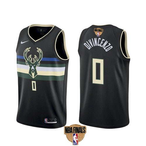 Donte DiVincenzo Milwaukee Bucks black jersey