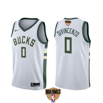Donte DiVincenzo Milwaukee Bucks white jersey