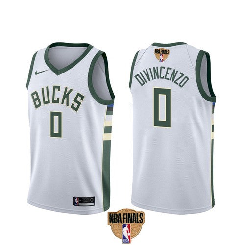Donte DiVincenzo Milwaukee Bucks white jersey