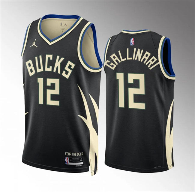 Danilo Gallinari Milwaukee Bucks black jersey