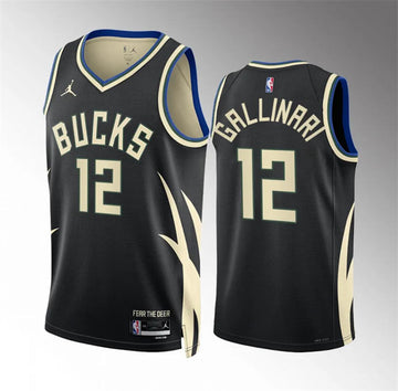 Danilo Gallinari Milwaukee Bucks black jersey