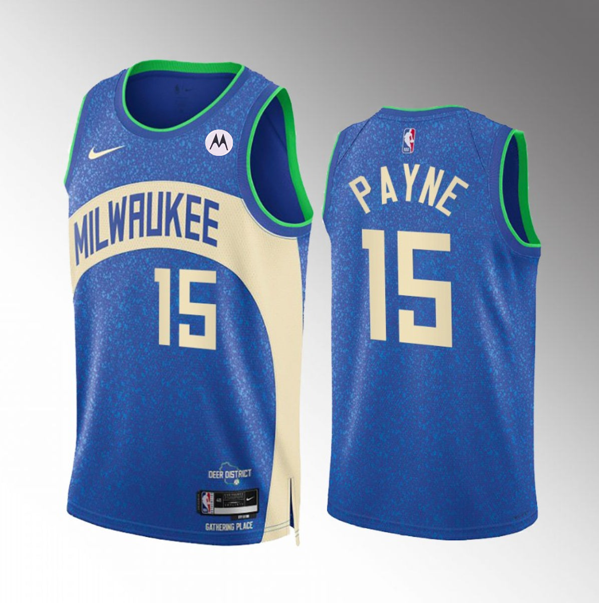 Cameron Payne Milwaukee Bucks blue City Edition jersey
