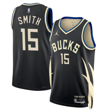 Tyler Smith Milwaukee Bucks black jersey