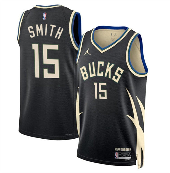 Tyler Smith Milwaukee Bucks black jersey