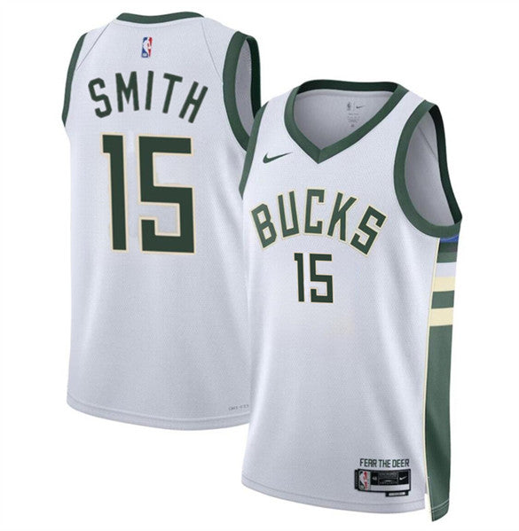 Tyler Smith Milwaukee Bucks white jersey