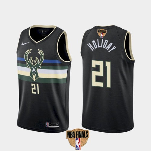 Jrue Holiday Milwaukee Bucks black jersey