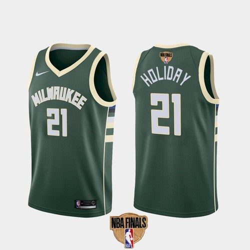 Jrue Holiday Milwaukee Bucks green jersey