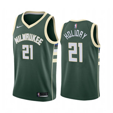 Jrue Holiday Milwaukee Bucks green jersey