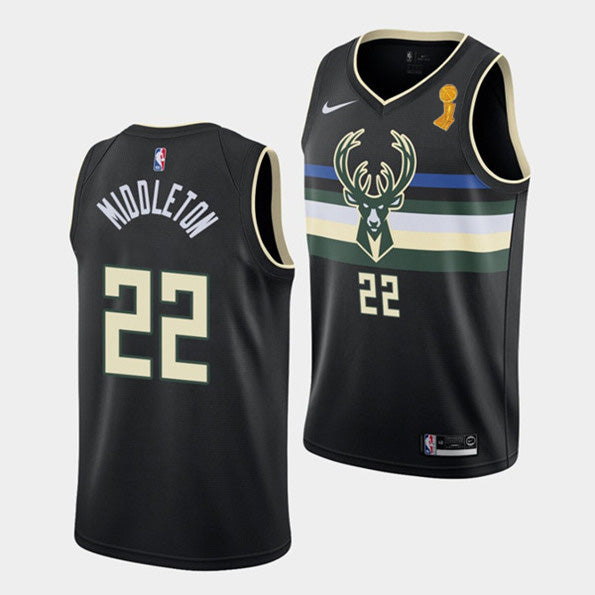 Khris Middleton Milwaukee Bucks black jersey