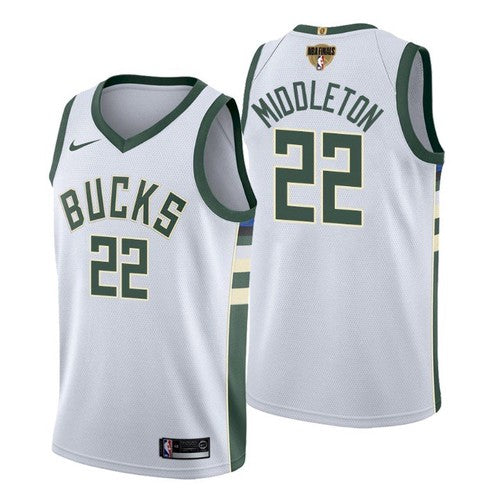 Khris Middleton Milwaukee Bucks white jersey