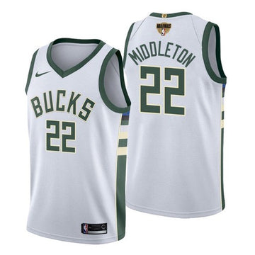 Khris Middleton Milwaukee Bucks white jersey
