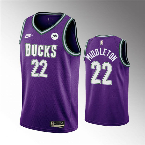 Khris Middleton Milwaukee Bucks purple Classic jersey