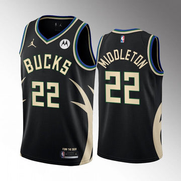 Khris Middleton Milwaukee Bucks black jersey