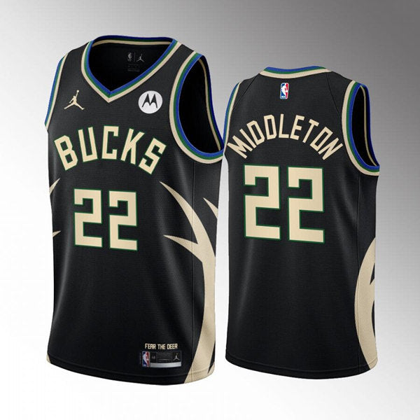 Khris Middleton Milwaukee Bucks black jersey