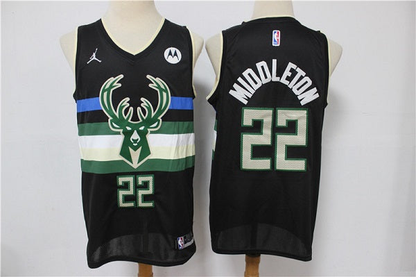 Khris Middleton Milwaukee Bucks black jersey