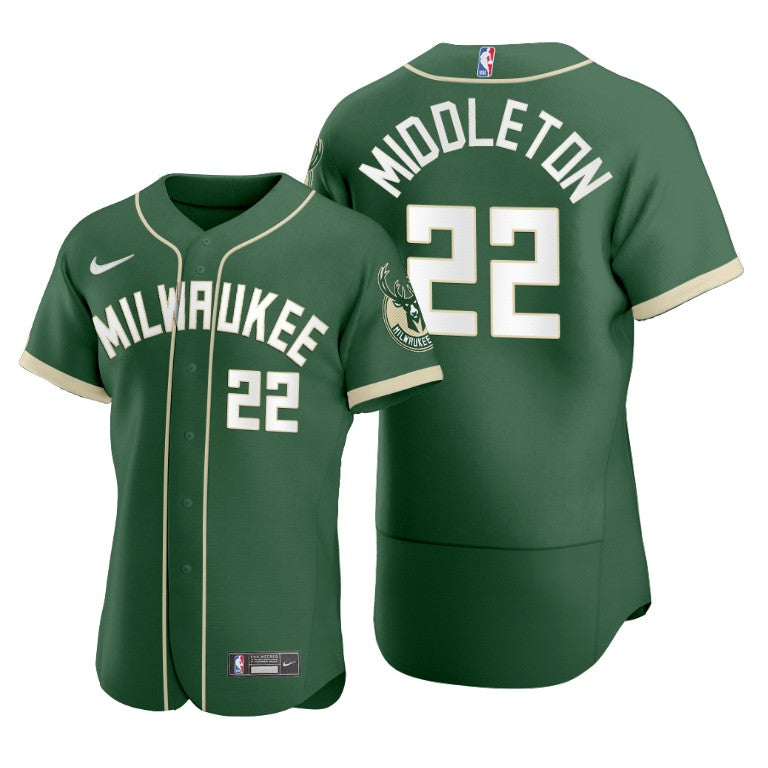 Khris Middleton Milwaukee Bucks green jersey