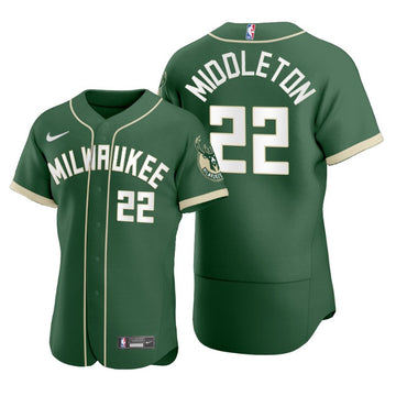 Khris Middleton Milwaukee Bucks green jersey