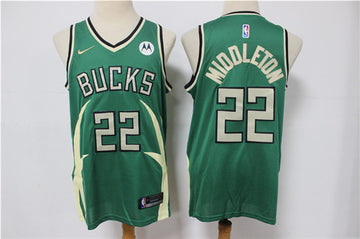 Khris Middleton Milwaukee Bucks green jersey