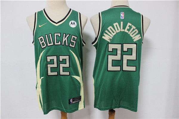 Khris Middleton Milwaukee Bucks green jersey