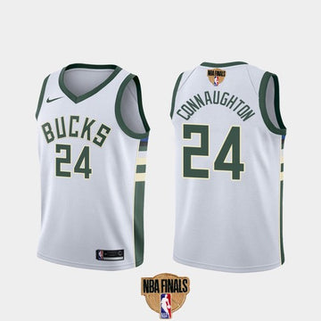 Pat Connaughton Milwaukee Bucks white jersey