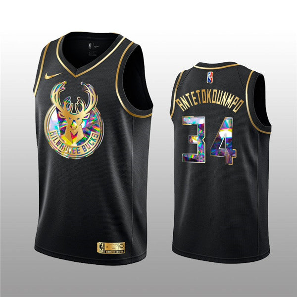 Giannis Antetokounmpo Milwaukee Bucks black jersey