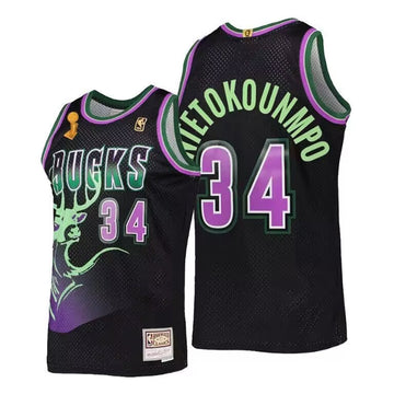 Giannis Antetokounmpo Milwaukee Bucks black jersey