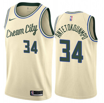 Giannis Antetokounmpo Milwaukee Bucks City Edition jersey