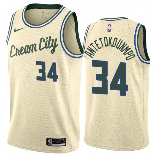 Giannis Antetokounmpo Milwaukee Bucks City Edition jersey