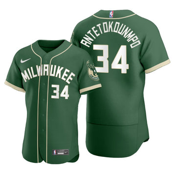Giannis Antetokounmpo Milwaukee Bucks green jersey