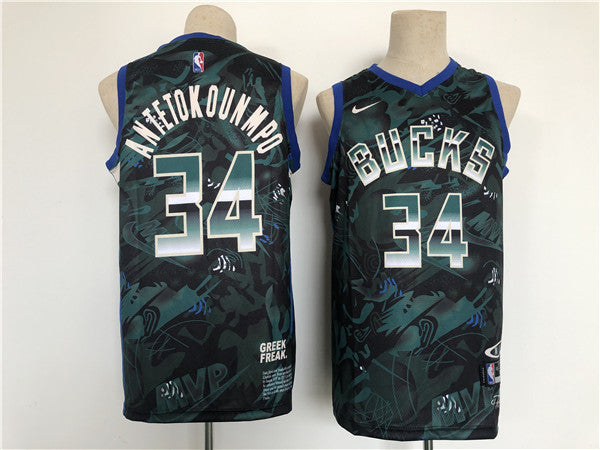 Giannis Antetokounmpo Basketball Milwaukee Bucks jersey