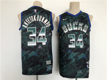 Giannis Antetokounmpo Basketball Milwaukee Bucks jersey