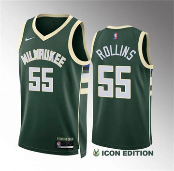 Ryan Rollins Milwaukee Bucks green jersey