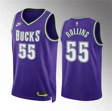 Ryan Rollins Milwaukee Bucks purple Classic jersey