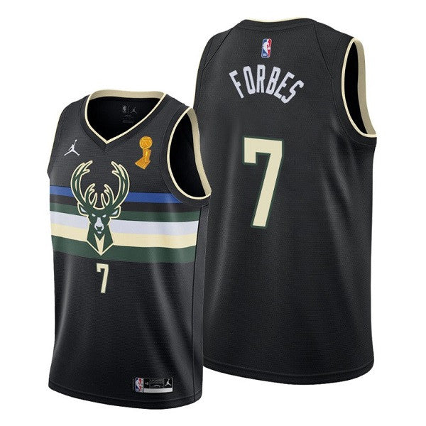 Bryn Forbes Milwaukee Bucks black jersey