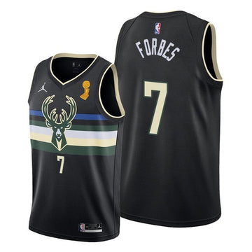 Bryn Forbes Milwaukee Bucks black jersey
